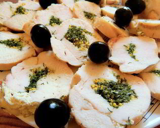 Закуска из куриной грудки Раковые шейки