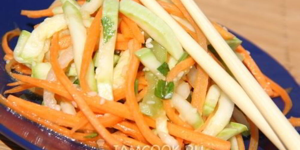 Рецепт закуски из овощей по-корейски