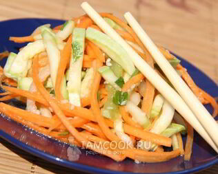 Закуска из овощей по-корейски
