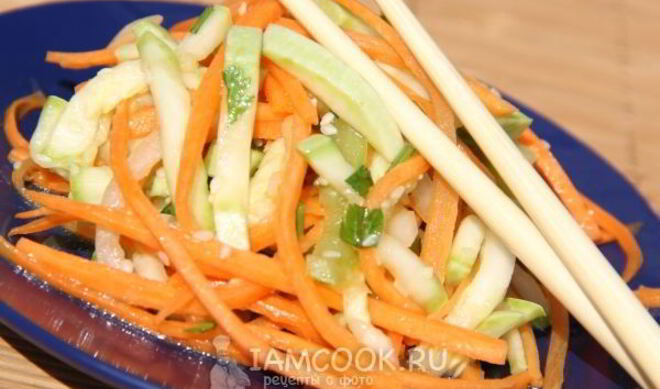 Закуска из овощей по-корейски