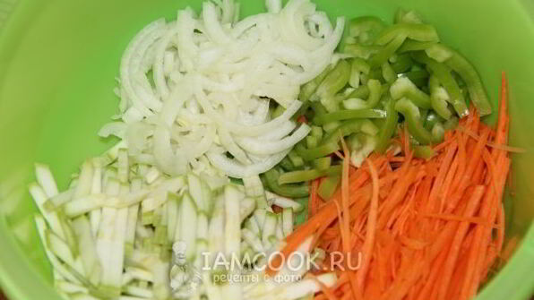 закуска из овощей по-корейски