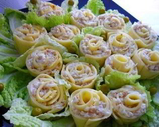 Закуска из сыра Розы для милых дам