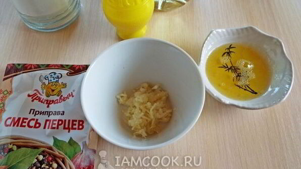 закуска из запеченного перца с куриными сердечками