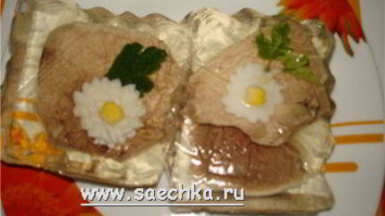 Заливное из языка