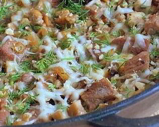 Большой жульен с йогуртом