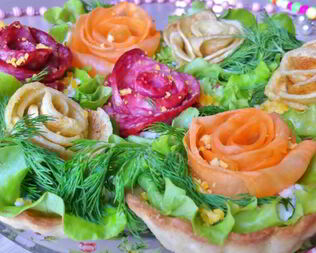 Закуски в тарталетках