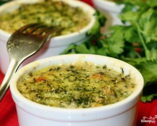 Жульен из баклажанов и кабачков