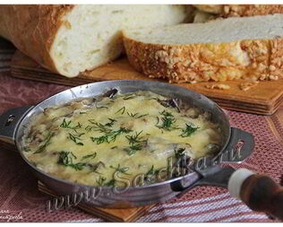 Жульен из баклажанов