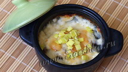 Жульен с грибами и курицей