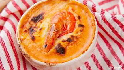 Жульен с креветками и грибами