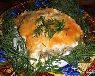 Жульен с курицей в мультиварке