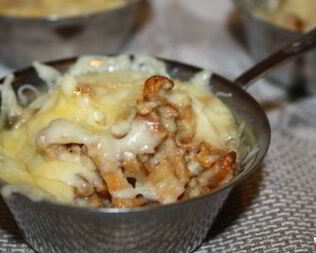 Жульен с лисичками