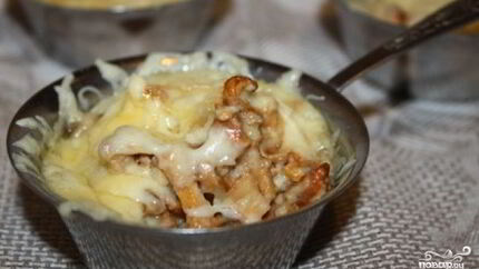 Жульен с лисичками