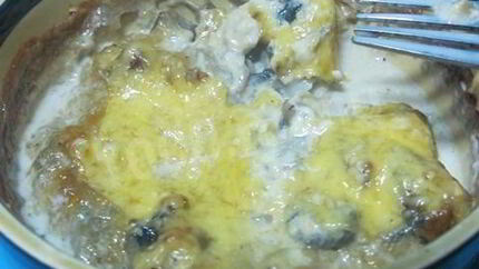 Жульен с рыбой