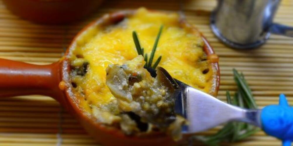 Рецепт жульена с вешенками и баклажанами