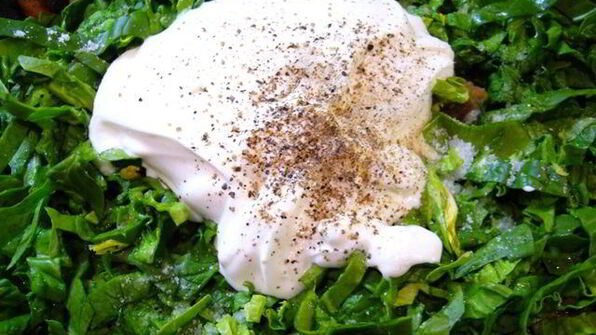 жюльен с грибами и шпинатом