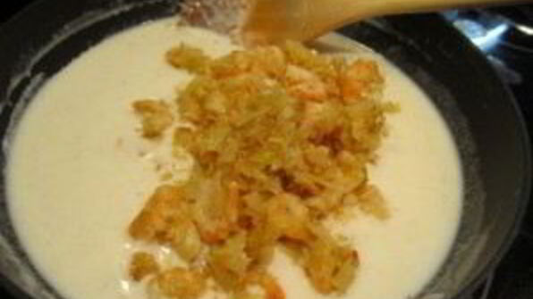 жюльен с креветками