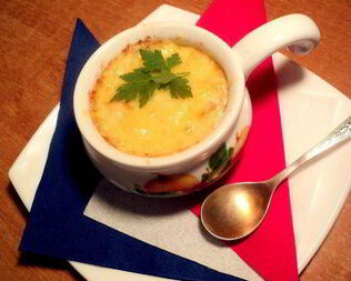 Жюльен с курицей и шампиньонами