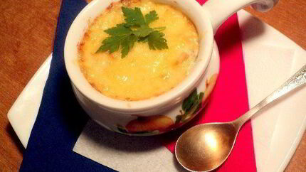 Жюльен с курицей и шампиньонами