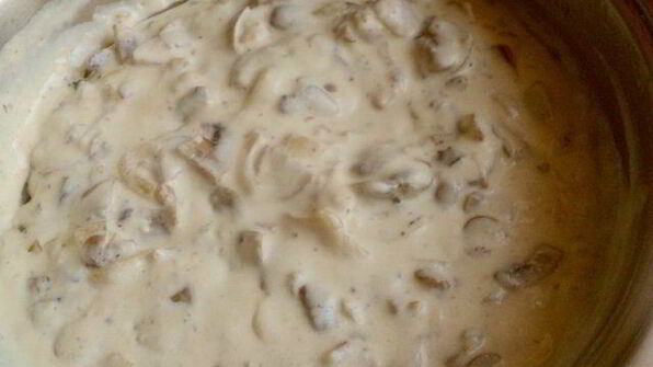 жюльен с курицей и шампиньонами