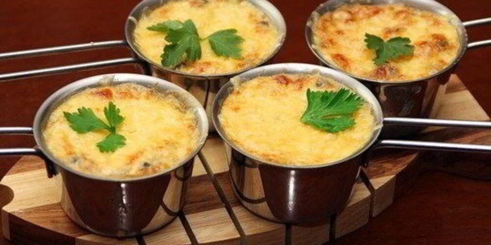 Рецепт жюльена с курицей и вешенками