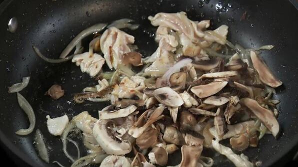 жюльен с курицей