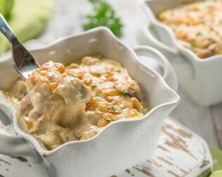 Жюльен с соусом бешамель