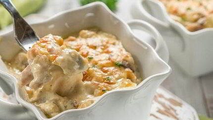 Жюльен с соусом бешамель